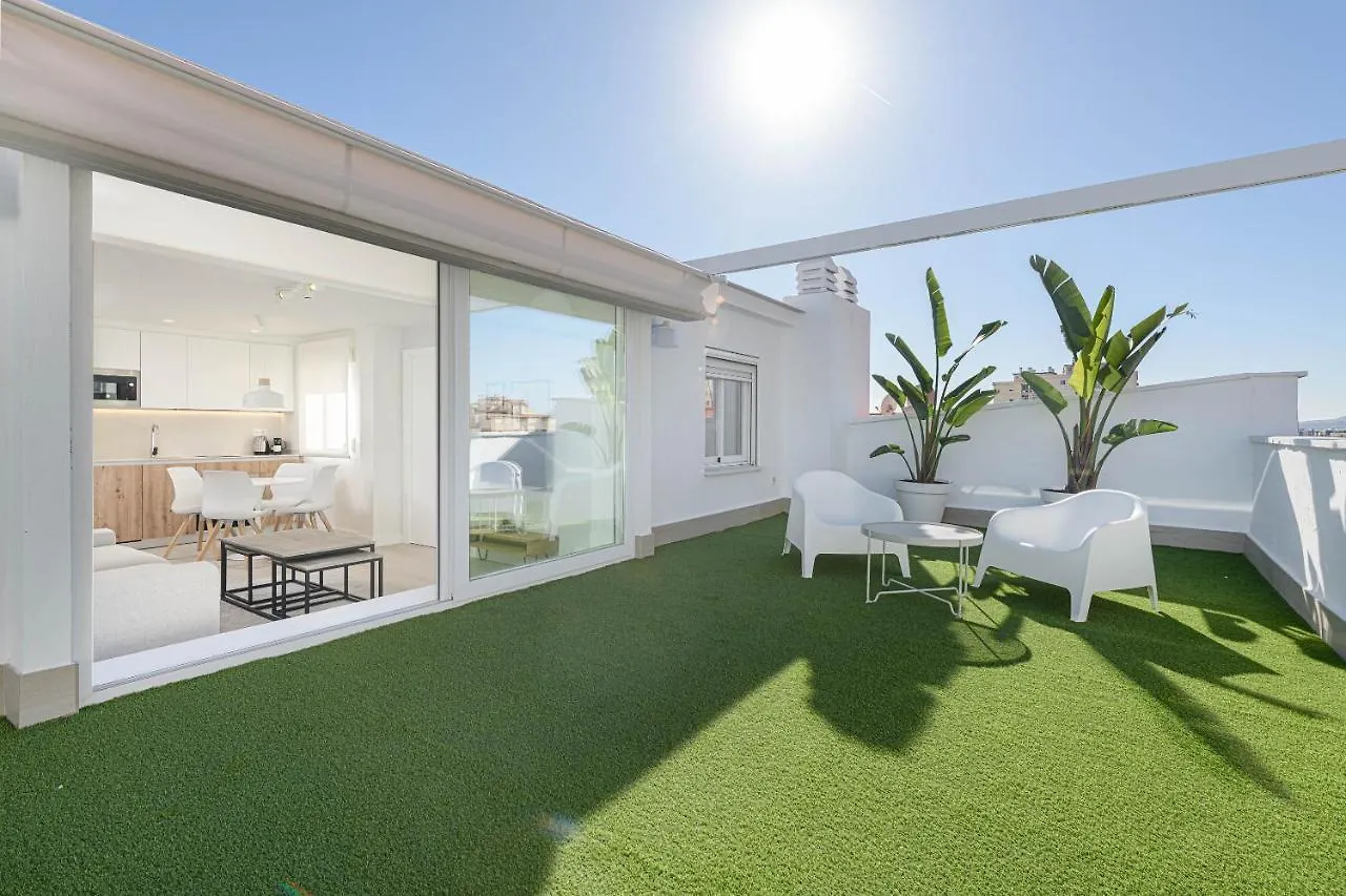 شقة Wintowinrentals Exclusivo Atico Cerca De La Playa. مالقة
